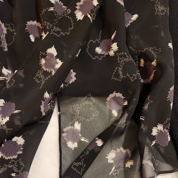 Rebecca minkoff womens sweater small floral back sheer back back whimsy goth - Picture 7 of 9